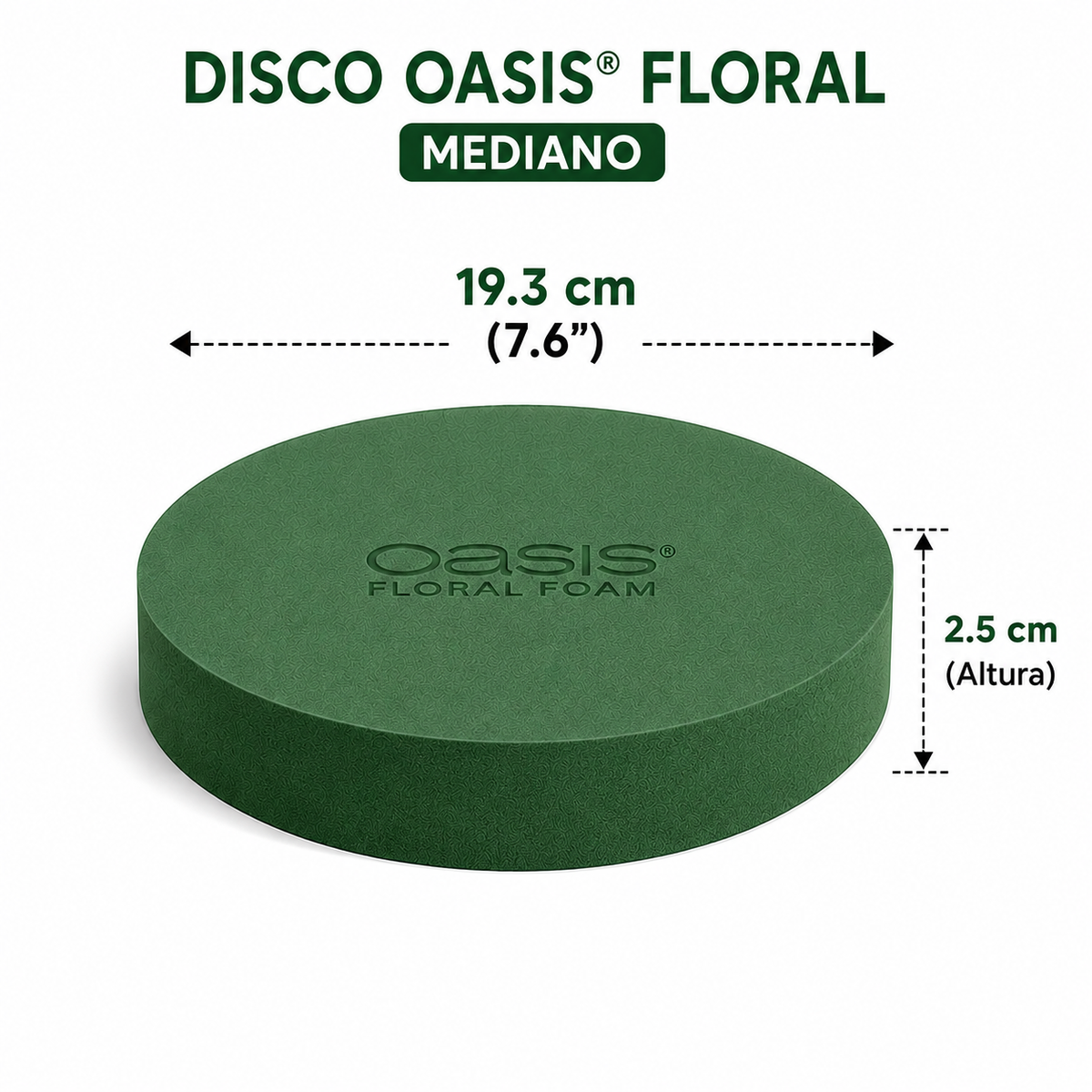 ESPUMA FLORAL OASIS REDONDA ( OASIS ) 10 PIEZAS