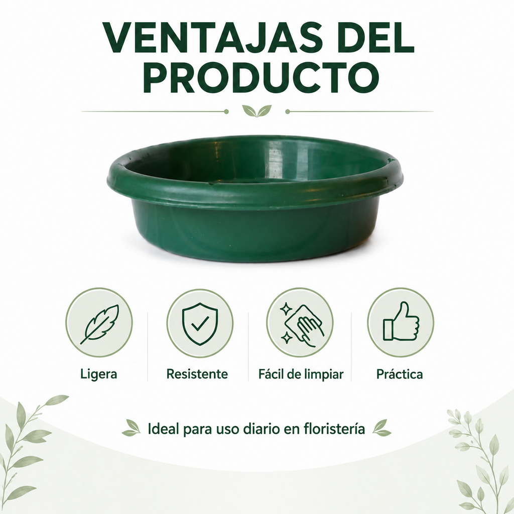 Charolas de Plastico para Arreglo Floral ( 12 Piezas )