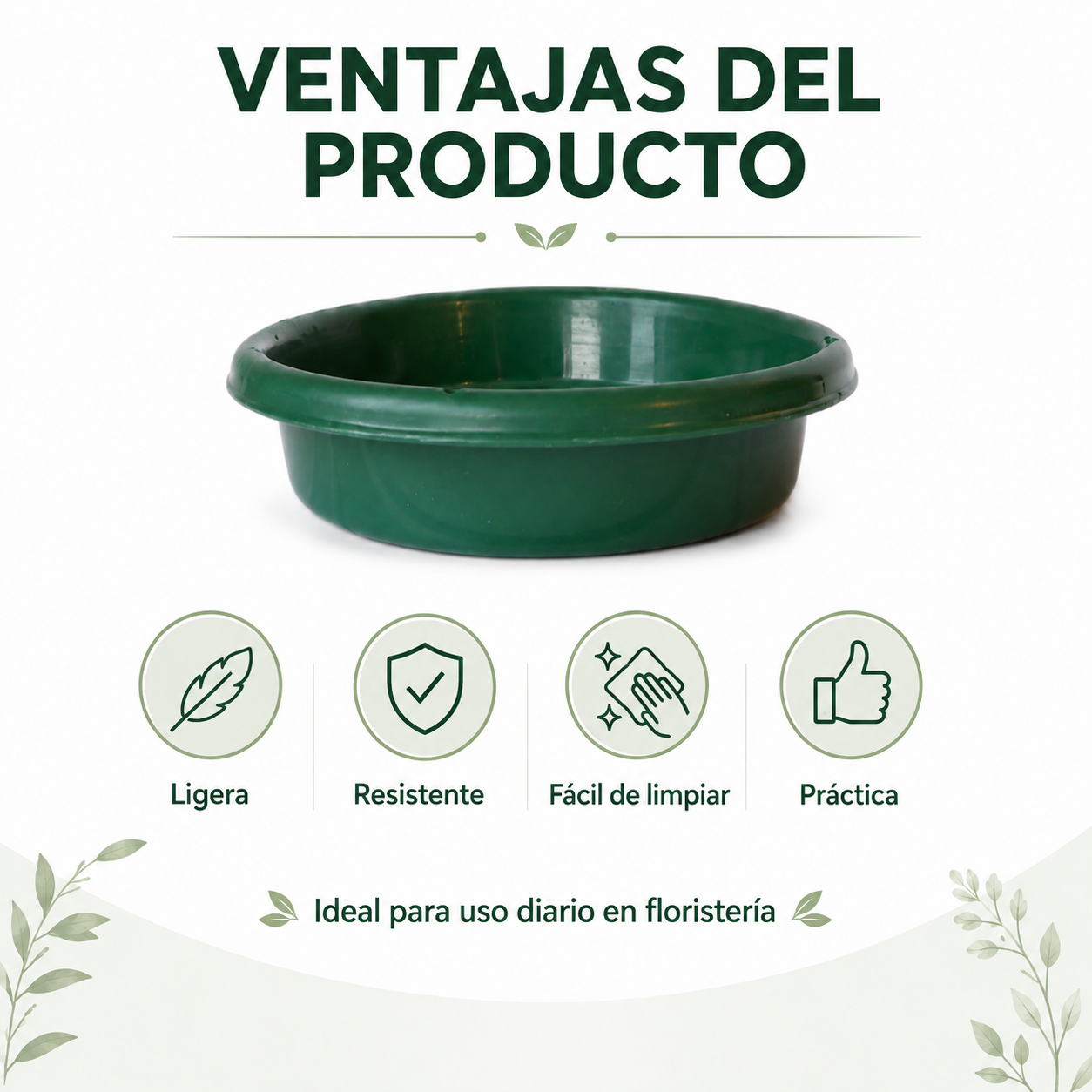 Charolas de Plastico para Arreglo Floral ( 12 Piezas )