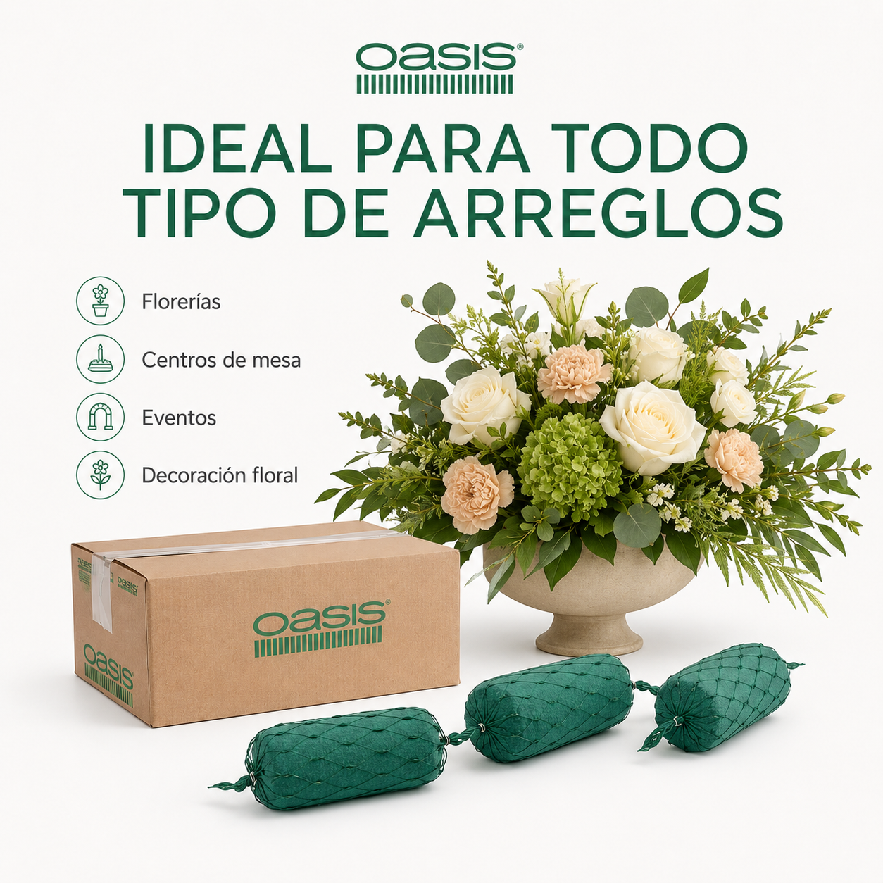 GIRNALDAS DE ESPUMA FLORAL OASIS
