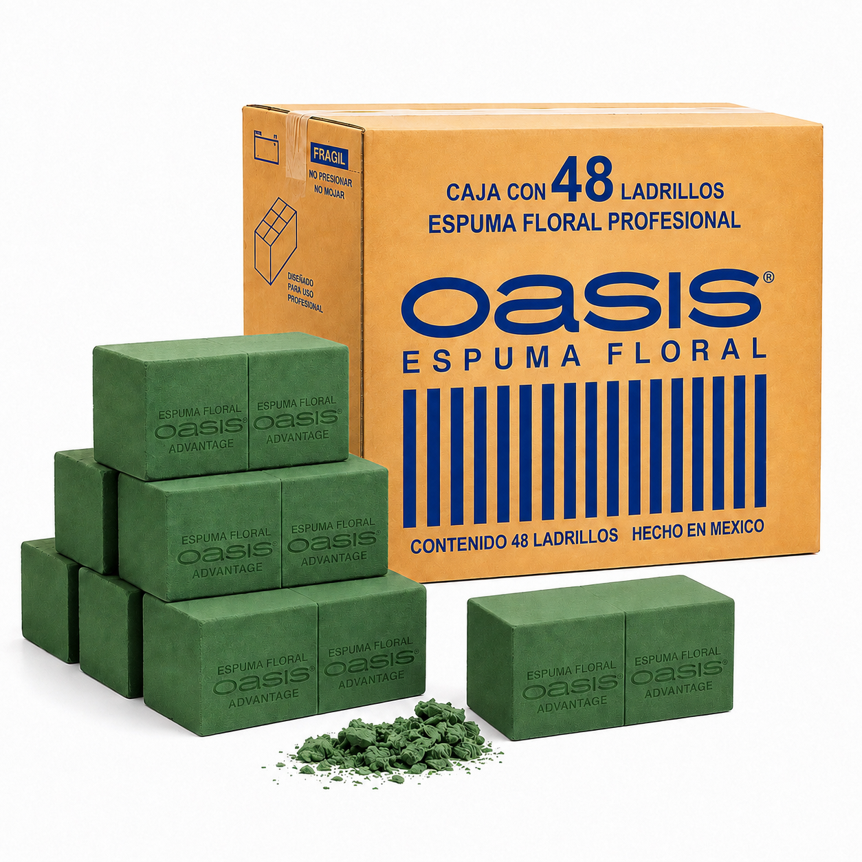 OASIS FLORAL ADVANTAGE CAJA CON 48 PIEZAS