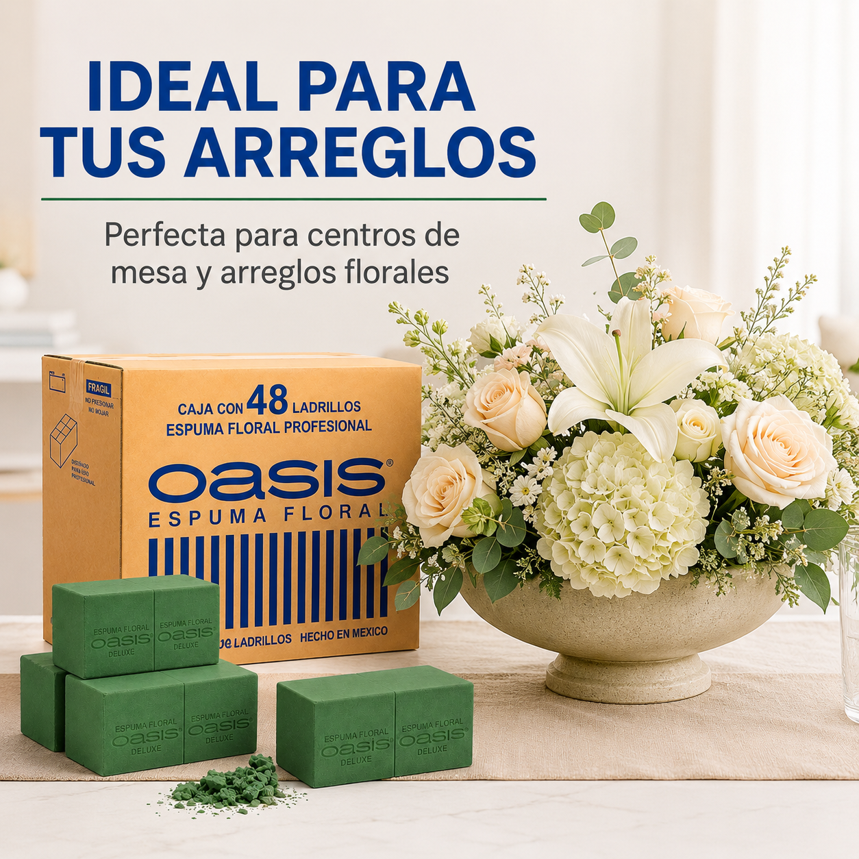 OASIS FLORAL ADVANTAGE CAJA CON 48 PIEZAS