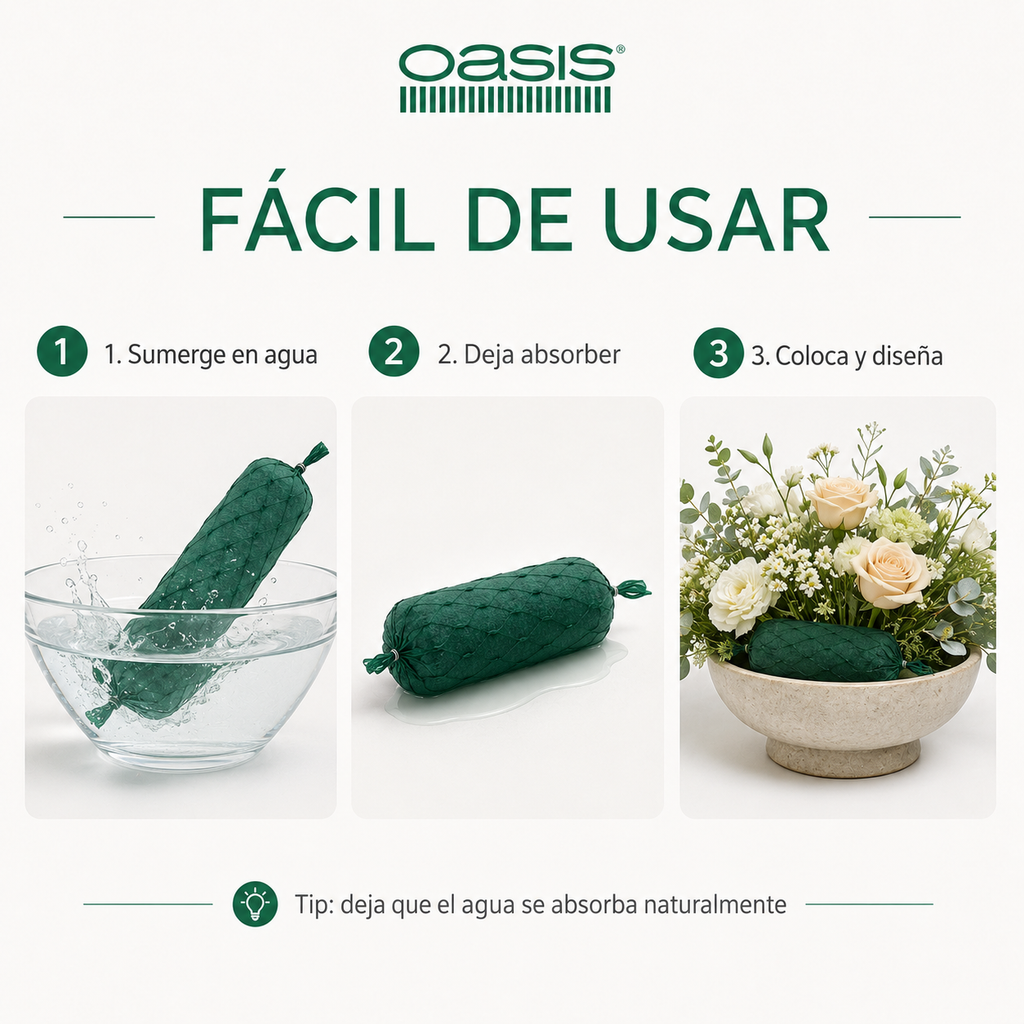 GIRNALDA DE ESPUMA FLORAL 10 METROS OASIS