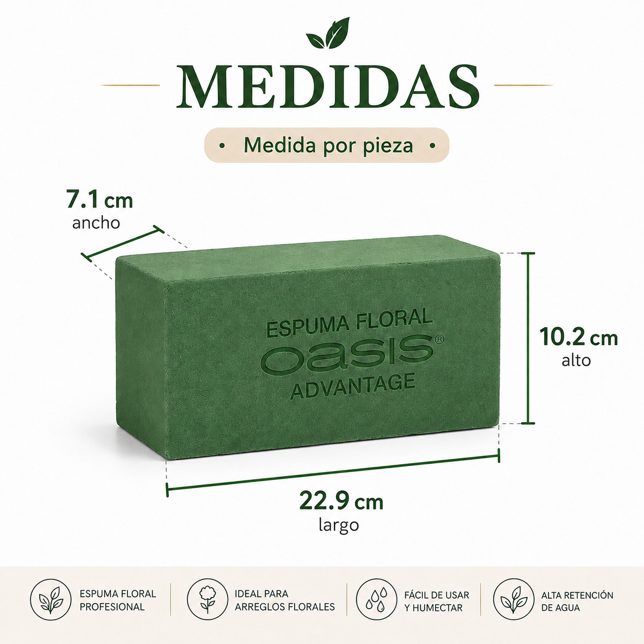 OASIS FLORAL ADVANTAGE CAJA CON 48 PIEZAS