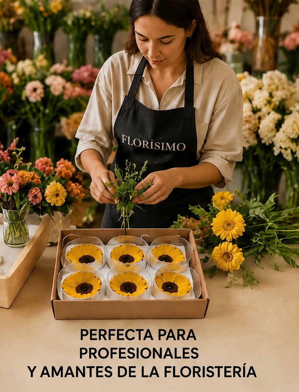FLOR ETERNA, GIRASOL NATURAL PRESERVADO