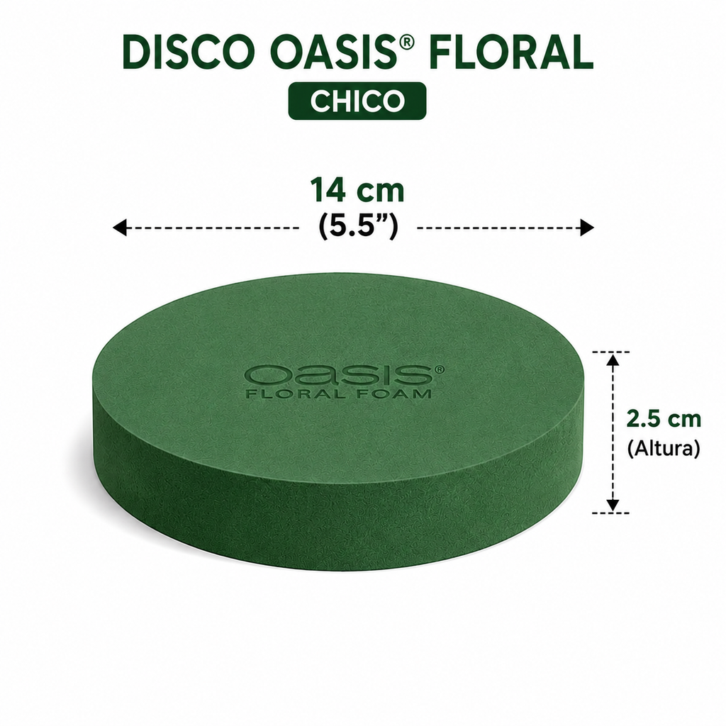 ESPUMA FLORAL OASIS REDONDA ( OASIS ) 10 PIEZAS