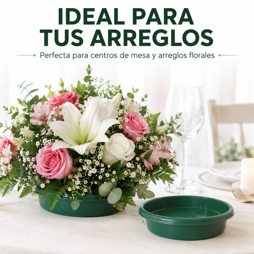 Charolas de Plastico para Arreglo Floral ( 12 Piezas )
