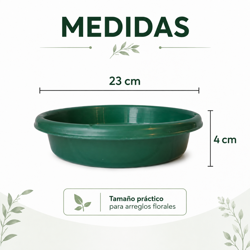 Charolas de Plastico para Arreglo Floral ( 12 Piezas )