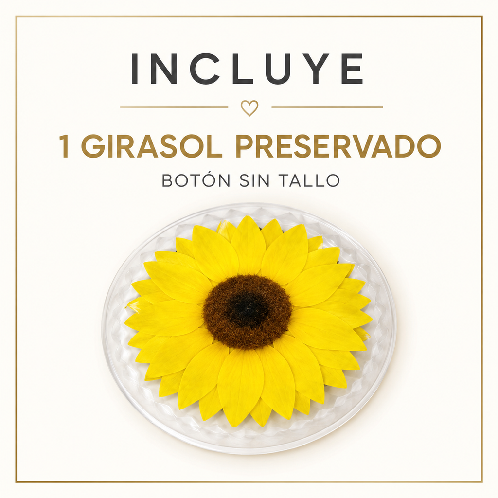 GIRASOL NATURAL PRESERVADO ( FLOR ETERNA )