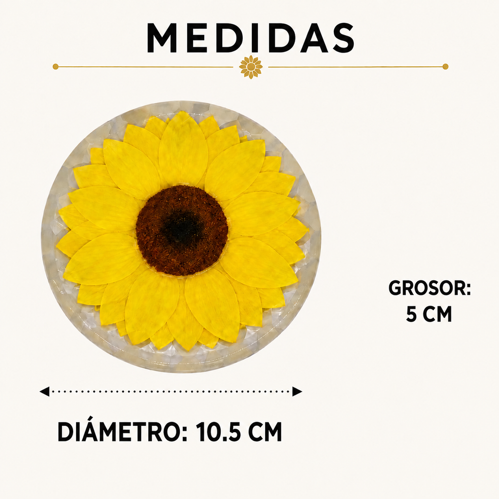 GIRASOL NATURAL PRESERVADO ( FLOR ETERNA )